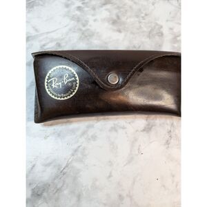 Vintage Ray-Ban Bausch & Lomb Brown Snap Eyeglass Sunglasses Case USA